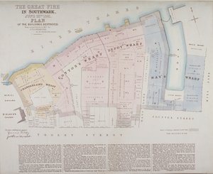 Plan of buildings destroyed at Chamberlain